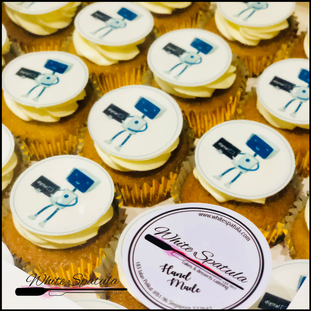 Personalized Cupcakes with edible image print - White Spatula Singapore