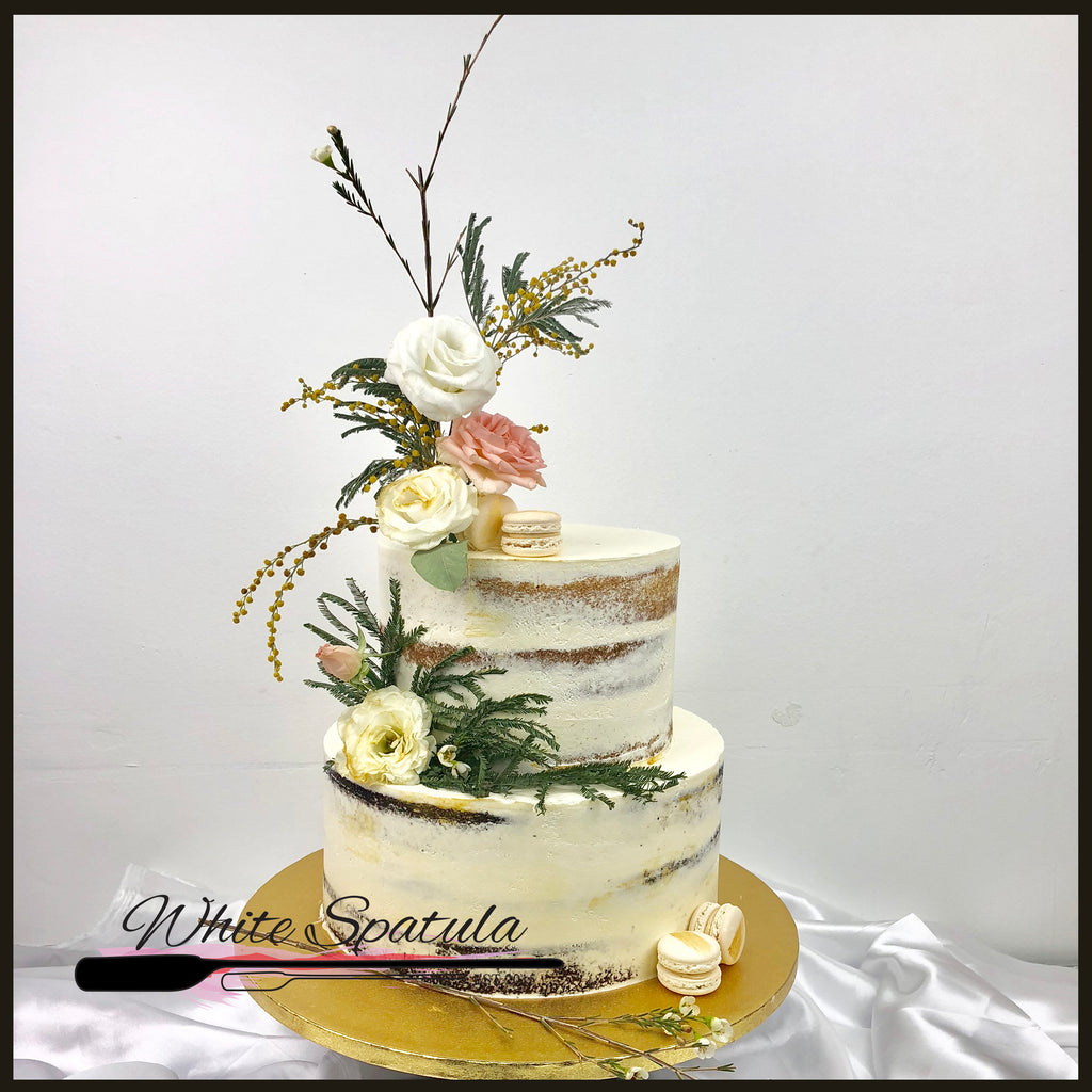 Fresh Flower Cake - White Spatula Singapore