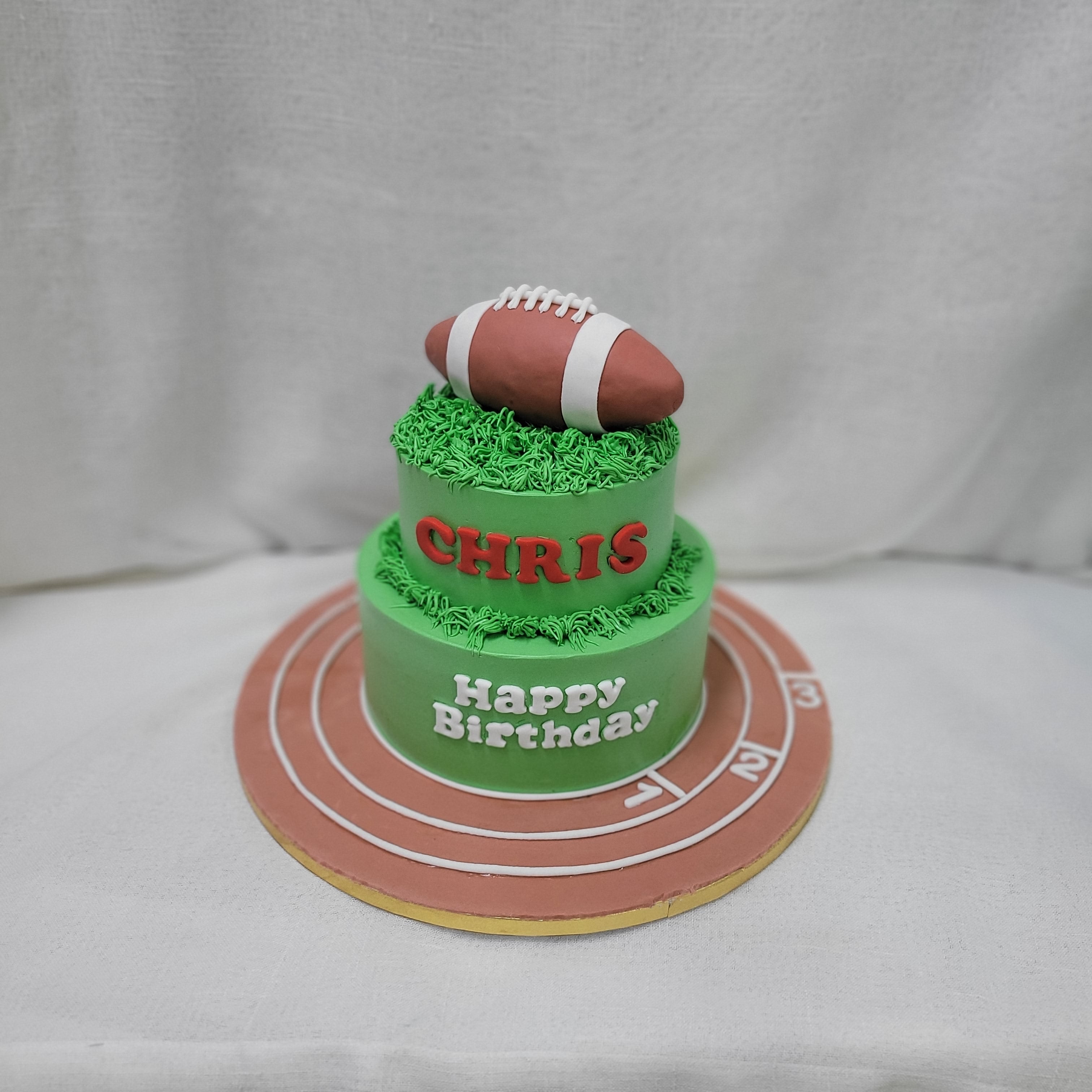 Simple Rugby Cake Rugby Football Buttercream Cake Singapore / Customized cake singapore ...