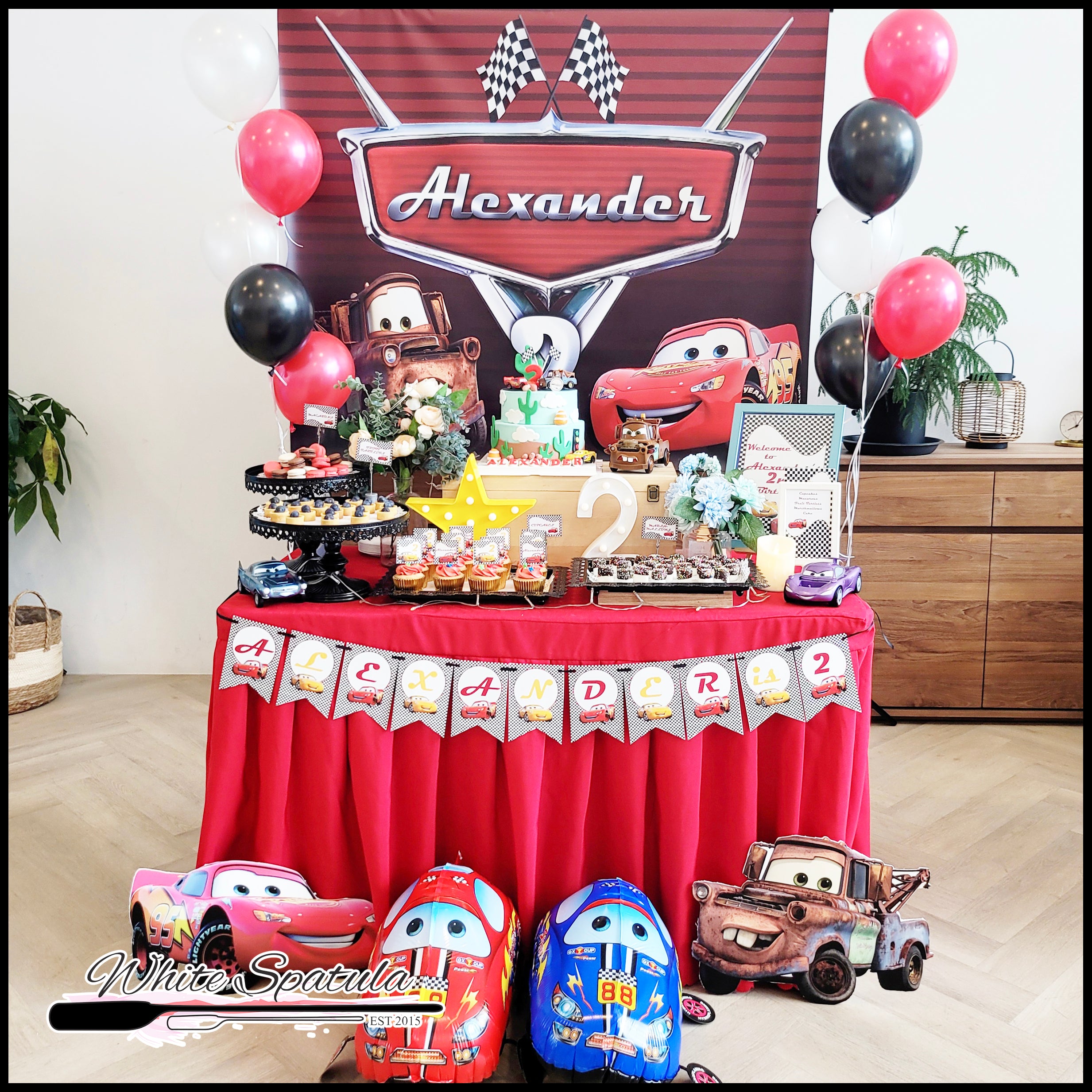 Alex & Max's Disney Cars Themed Birthday Party | Dessert table birthday,  Birthday desserts, Birthday party desserts