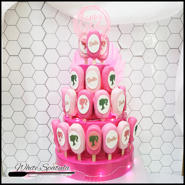 Pink Girl Cakesicle Tower