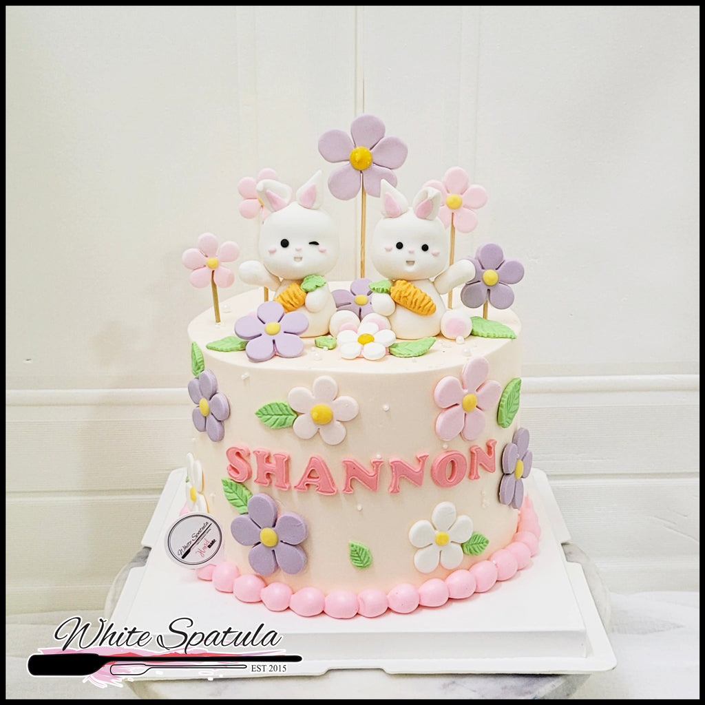 Bunny Bliss Buttercream Cake