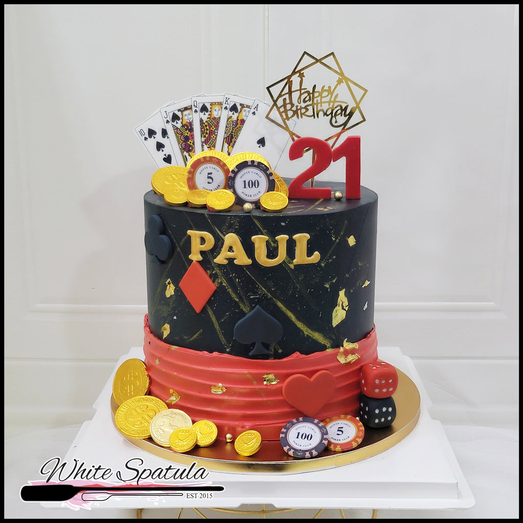 Vegas Night Buttercream Cake