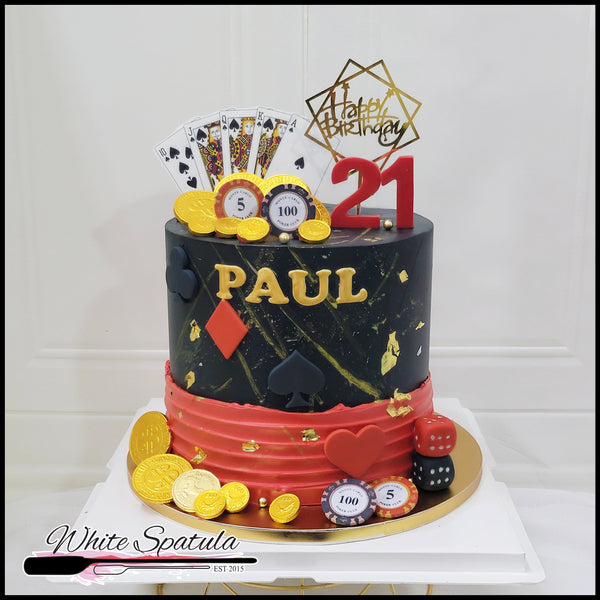 Vegas Night Buttercream Cake