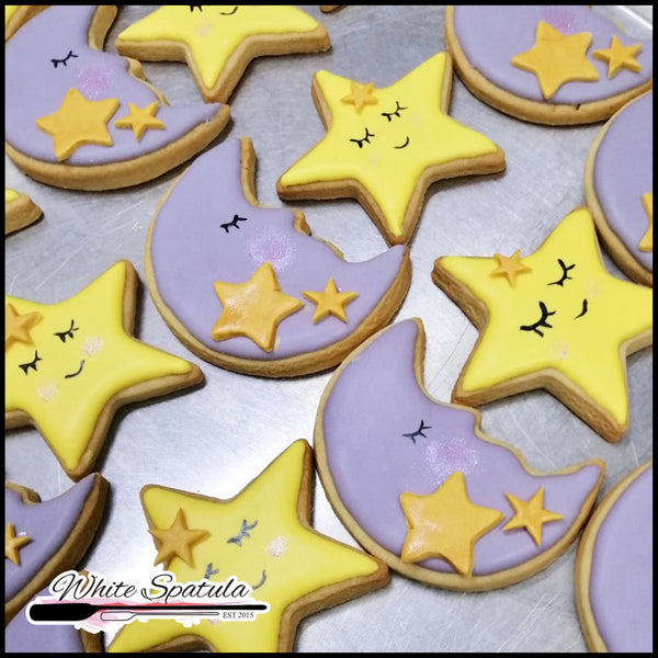 Starry Starry Night Royal Icing Cookie