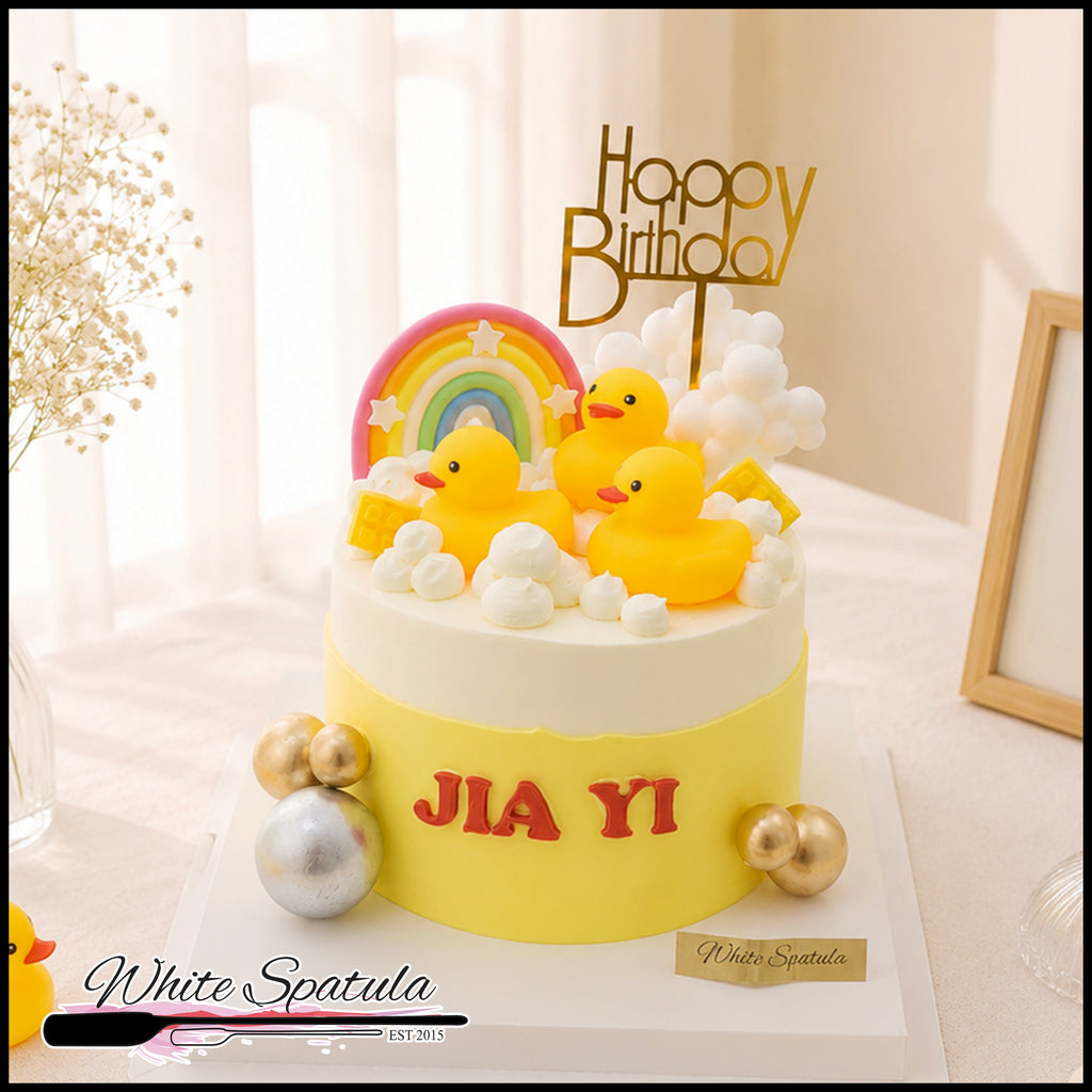 Rubber Ducky Duck Buttercream Cake