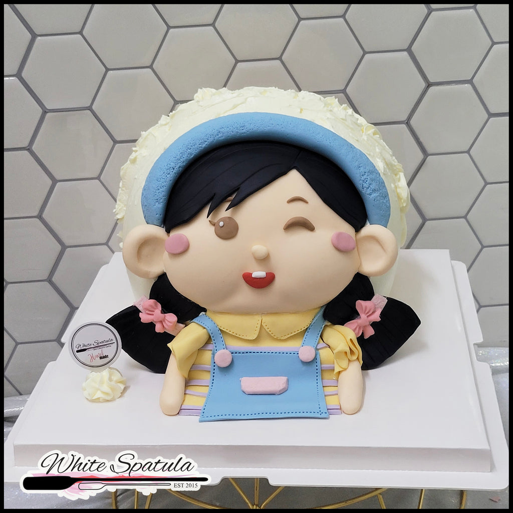3D Little Girl Buttercream Cake