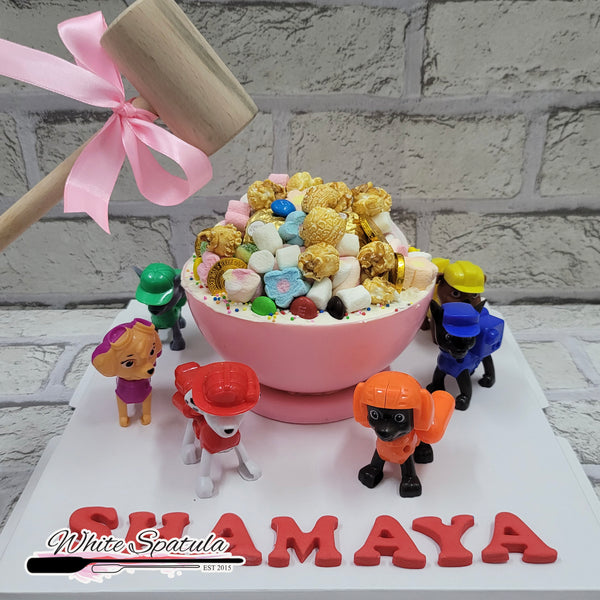 Puppy Heroes Pinata Surprise Cake (Pink Version)