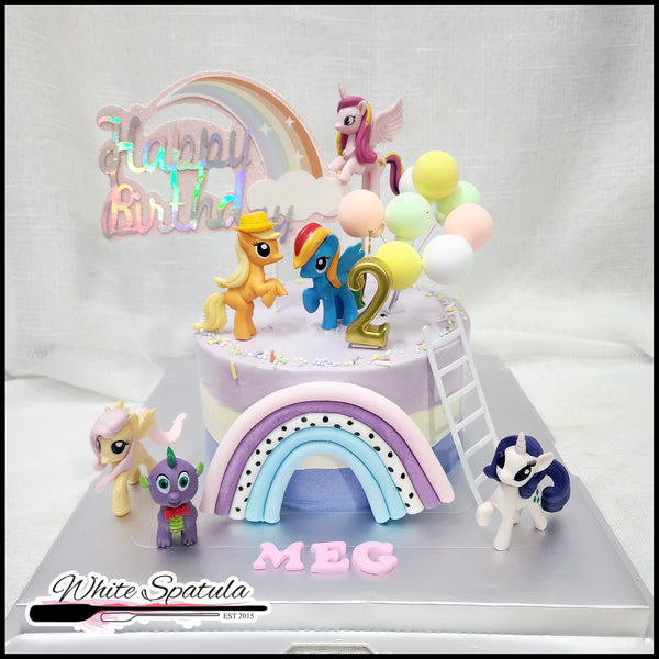 Pony Over The Rainbow Cake