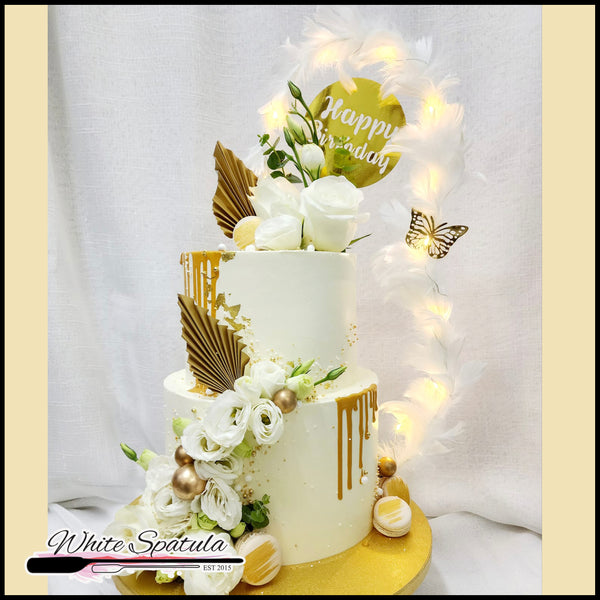 Spectacular Fresh Flower Buttercream Cake