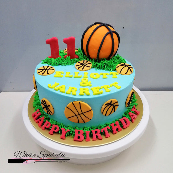 Basketball Buttercream Cake