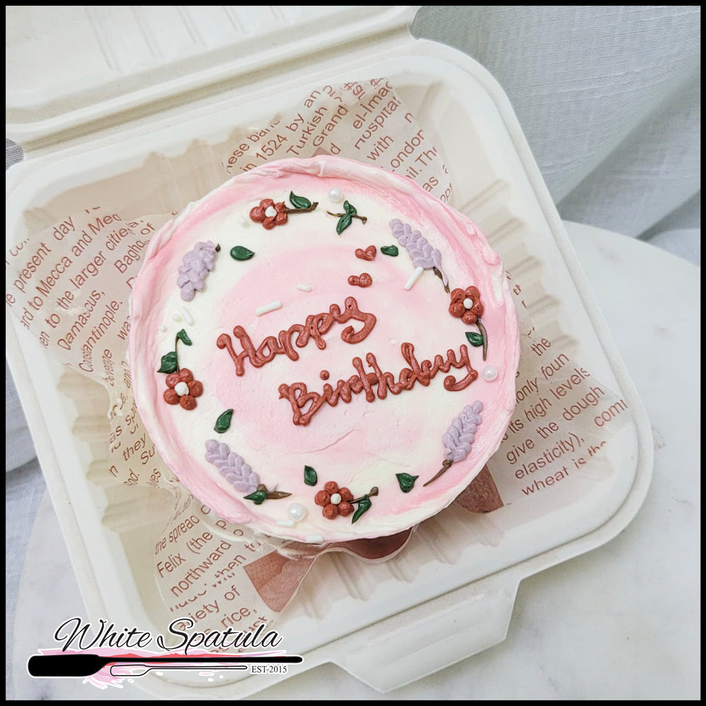 Pink Blossom Bento Cake