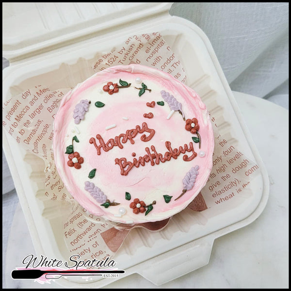 Pink Blossom Bento Cake