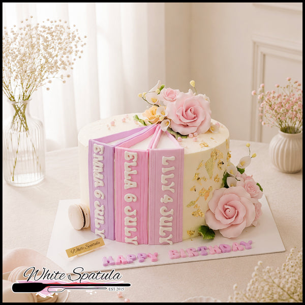 Storybook Blooms Birthday Cake