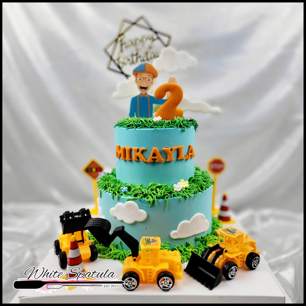 Blip Construction Buttercream Cake