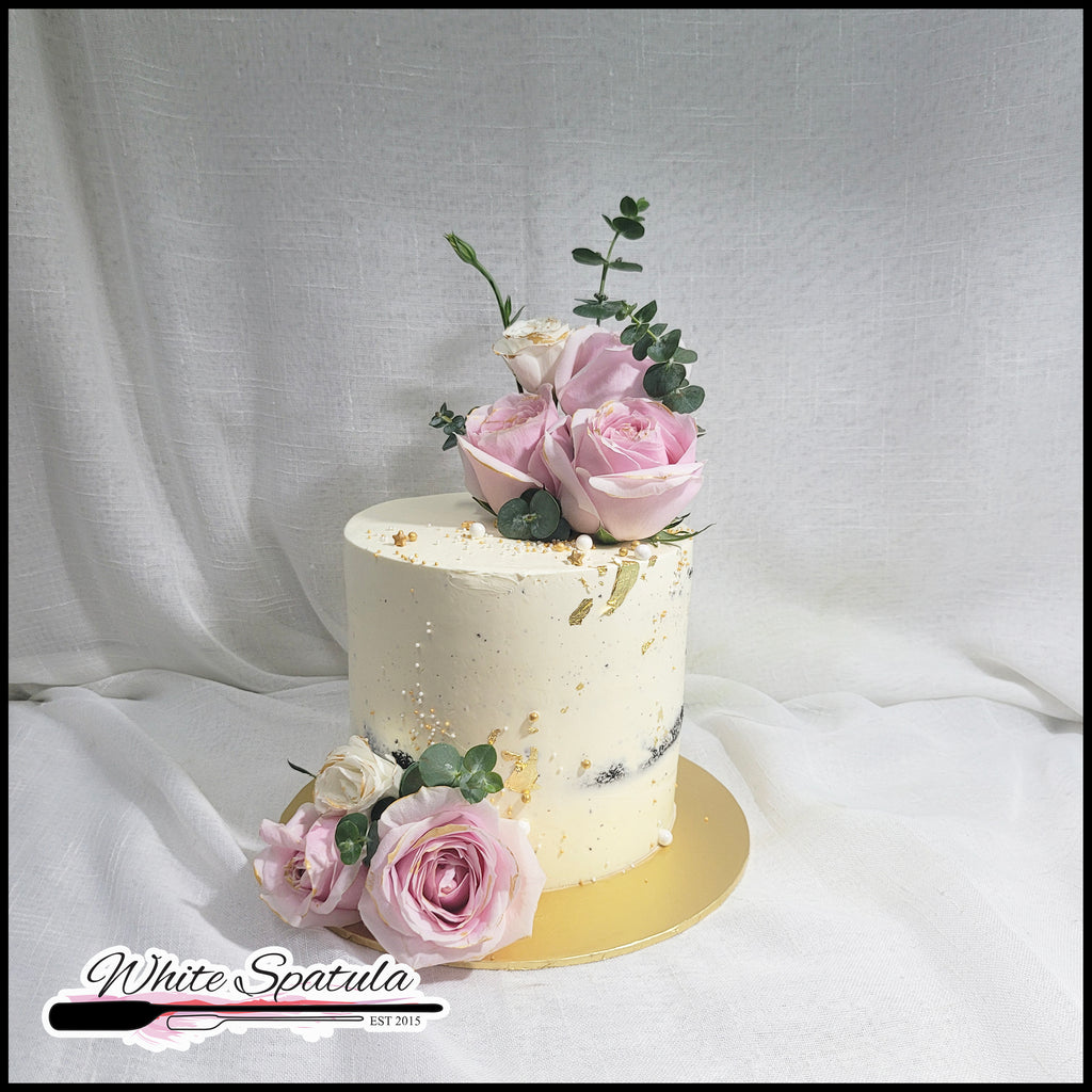Fresh Flower Buttercream Cake