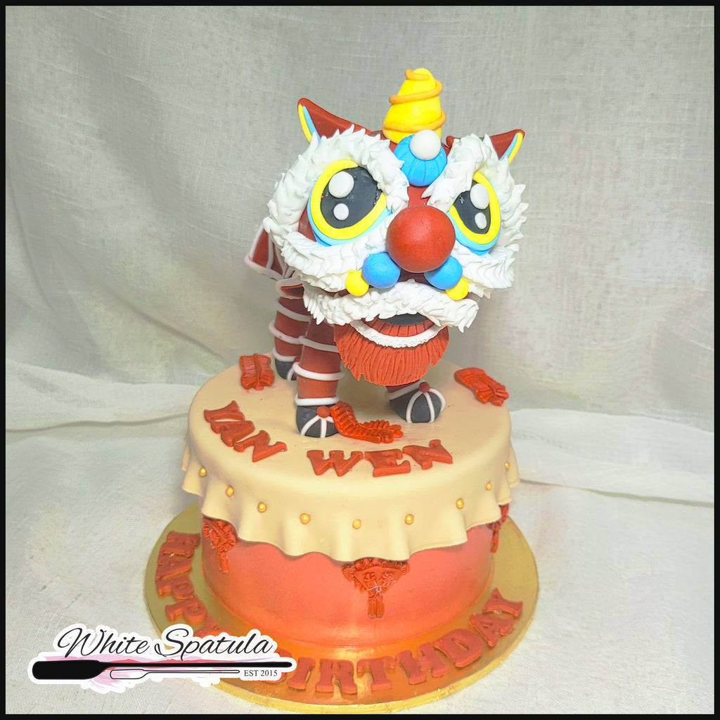 Dragon Dance Buttercream Cake