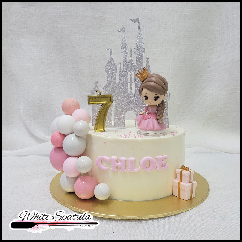 Princess Cake with Balloons Buttercream Cake