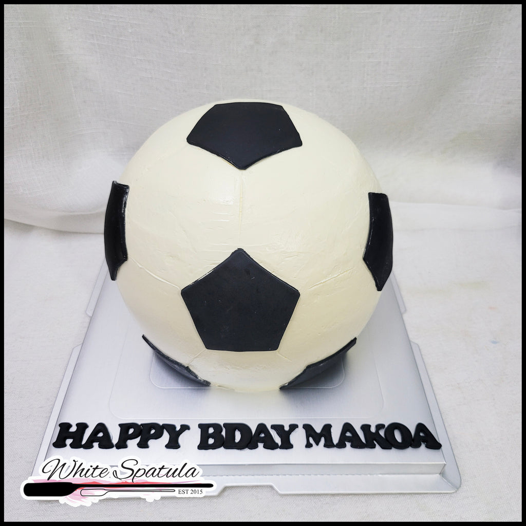 3D Soccer Ball Buttercream Cake