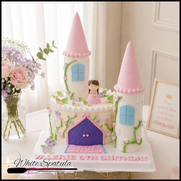 Princess Castle Buttercream Cake