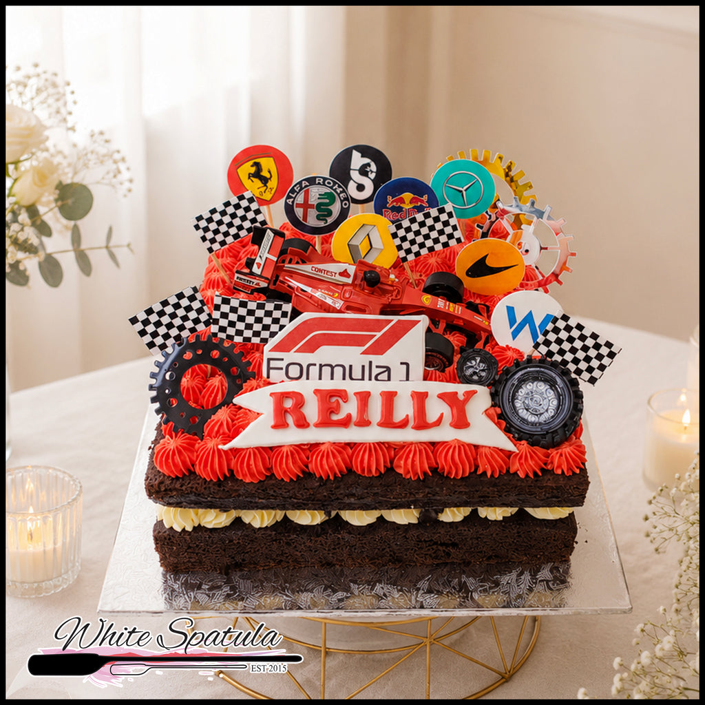 Formula Racing Birthday Cake