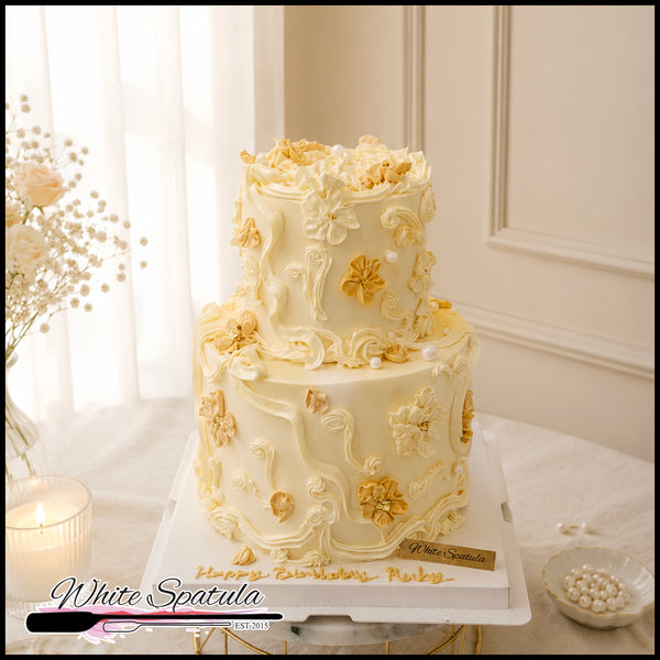 Royal Bloom Vintage Cake
