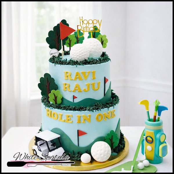 Golf Club Buttercream Cake