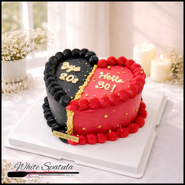 Hello New Chapter Heart Cake