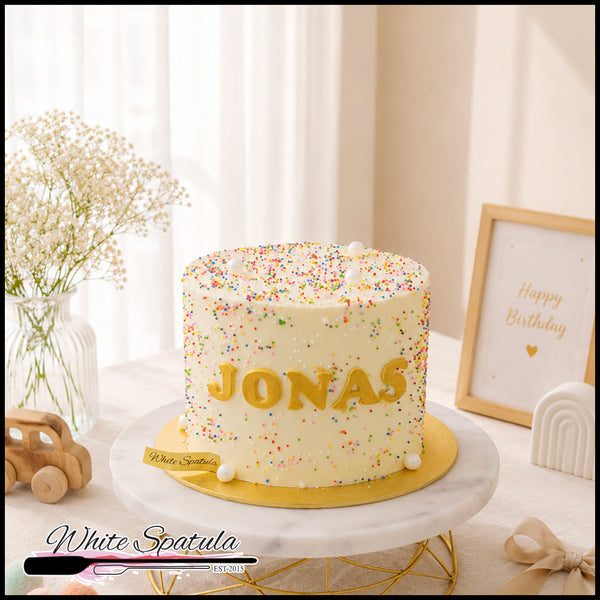 Rainbow Vanilla Gourmet Cake