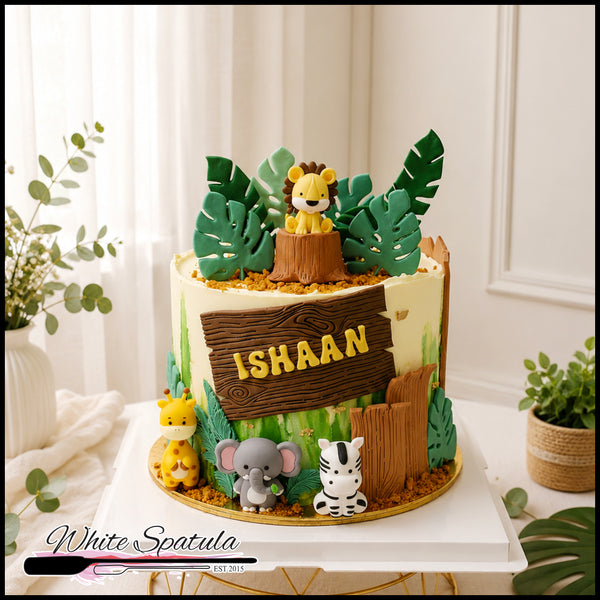 Wild One Safari Birthday Cake