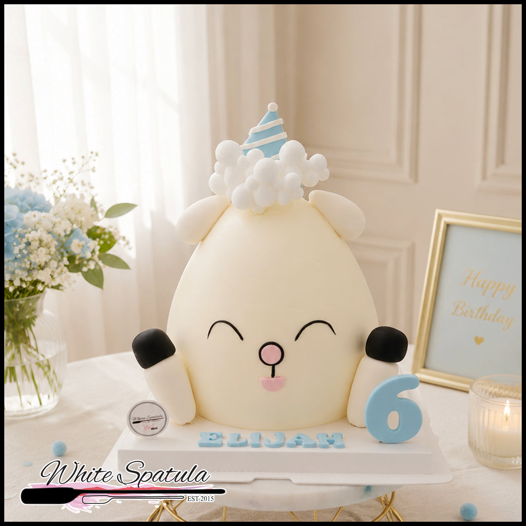3D Baa Baa Sheep Buttercream Cake