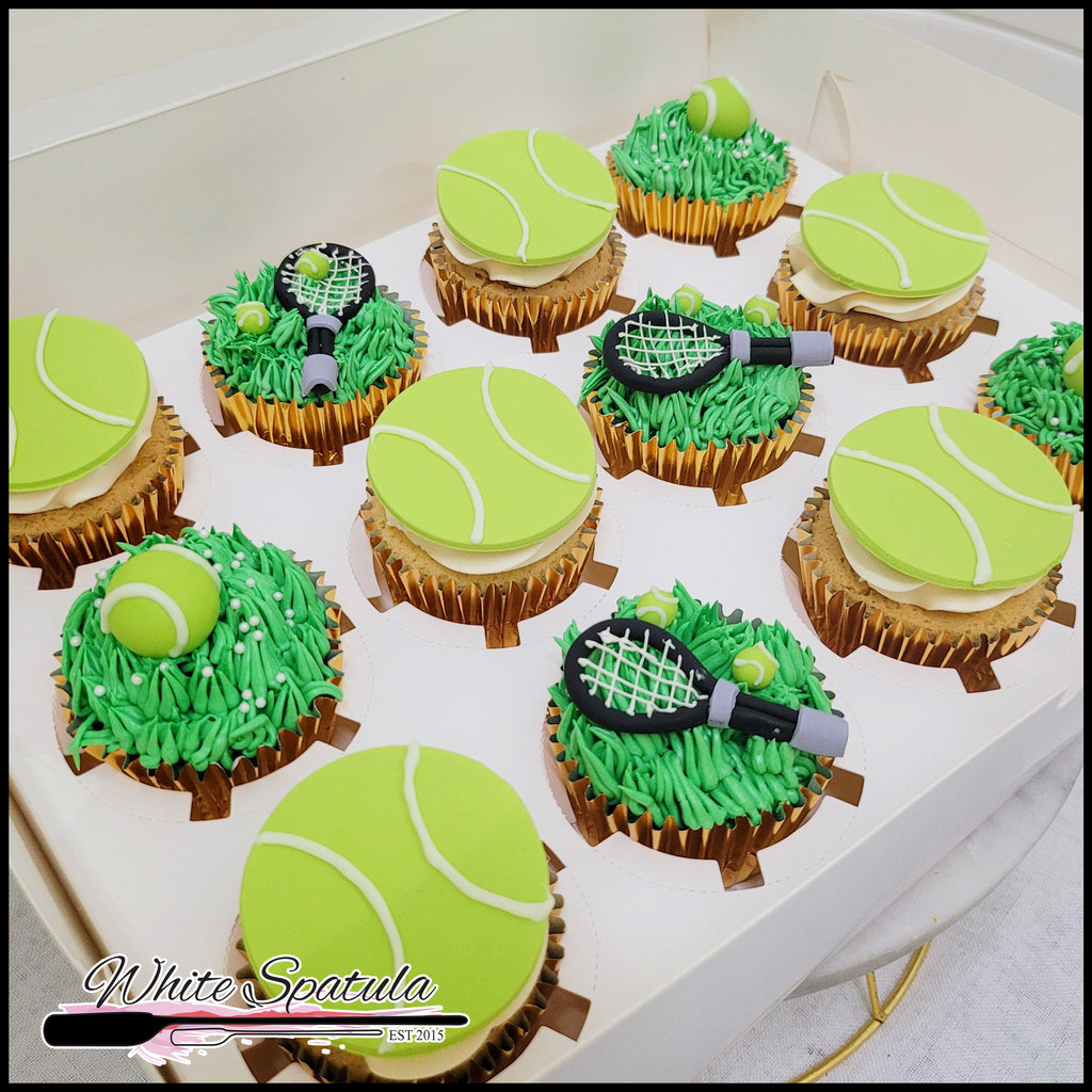 Tennis Cupcake - White Spatula