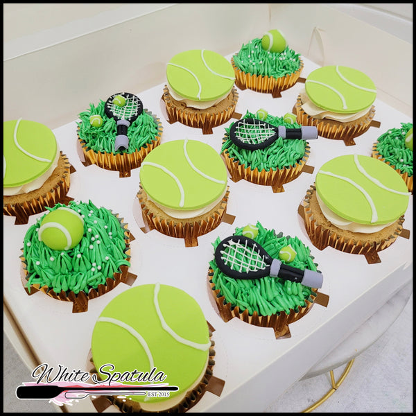 Tennis Cupcake - White Spatula