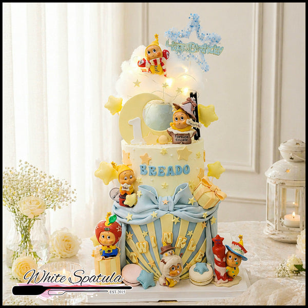 Twinkle Dreams Moon & Stars Cake