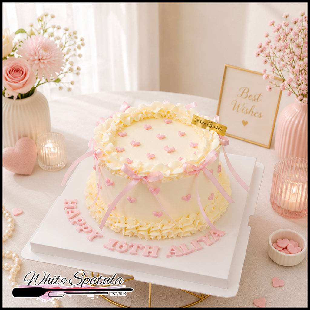 Love Notes Vintage Bow Cake