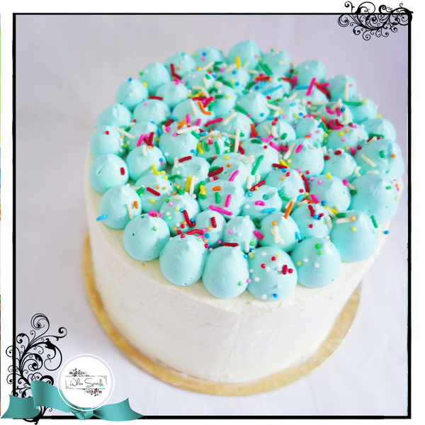 BubbleDroplets Cake - White Spatula Singapore