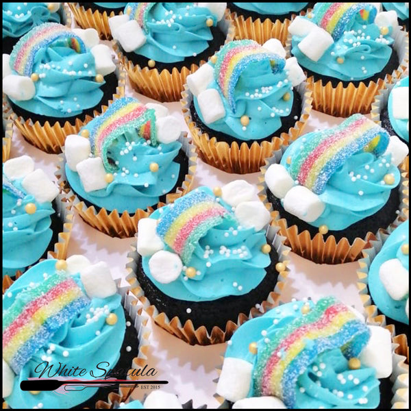 3D Rainbow Cupcakes