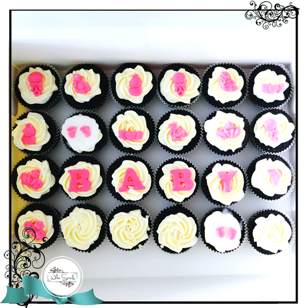 Baby Shower Cupcakes - White Spatula Singapore