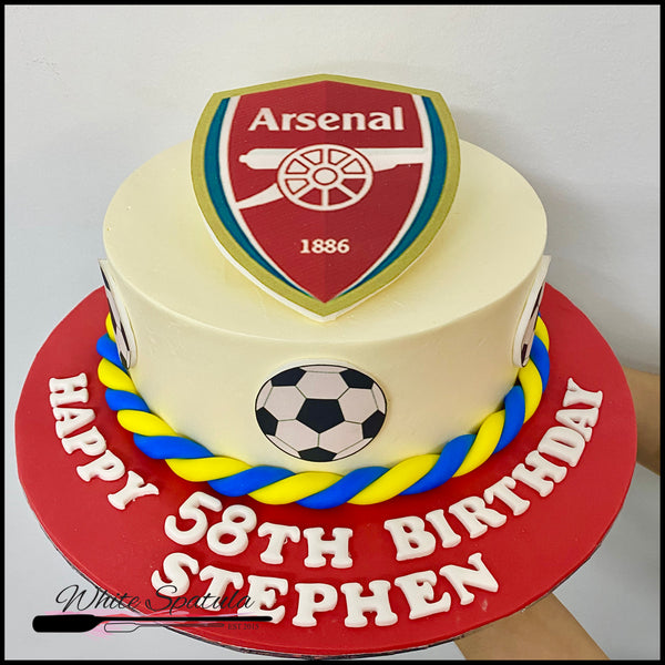 Arsenal Fan Buttercream Cake