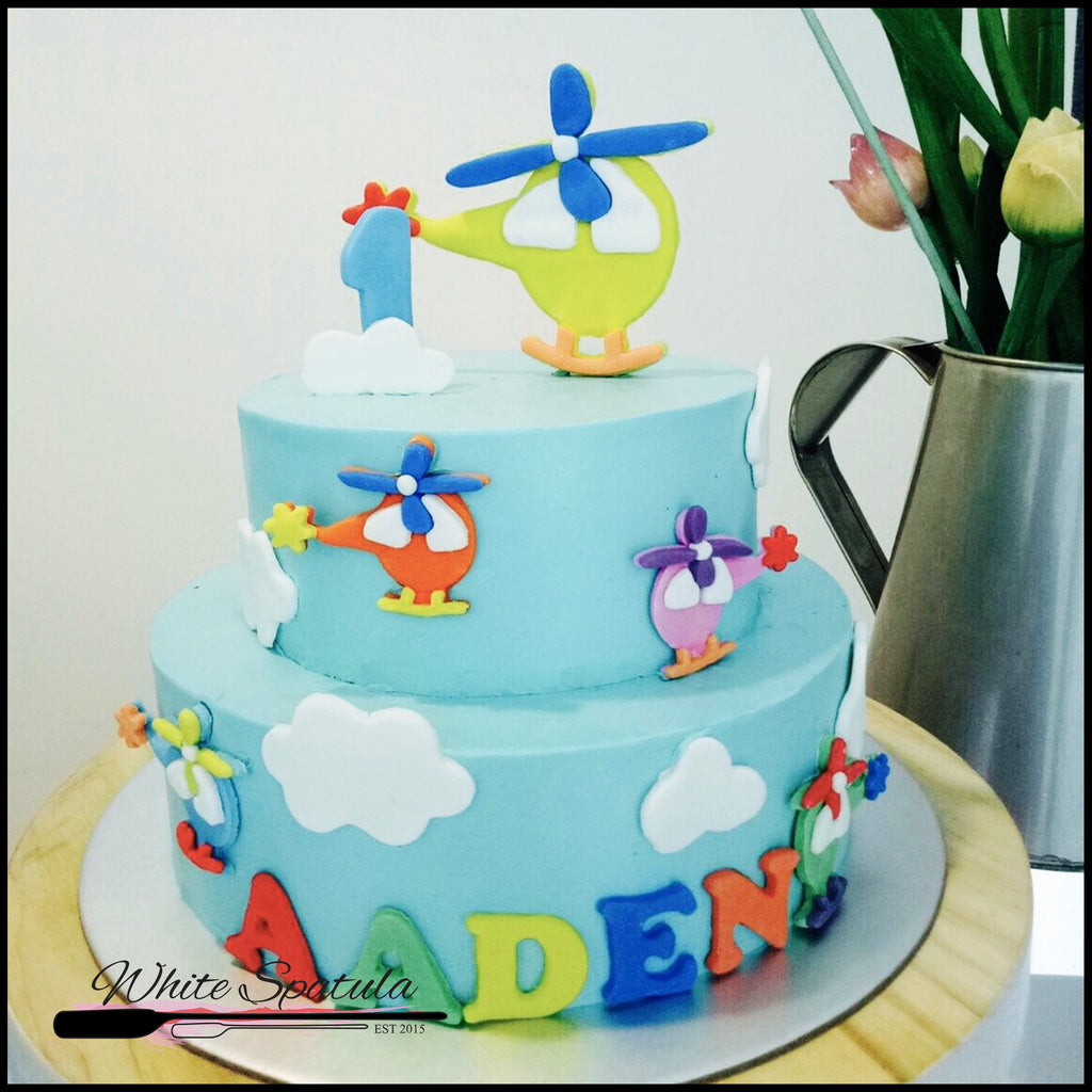 Air plane or Helicopter Buttercream Cake