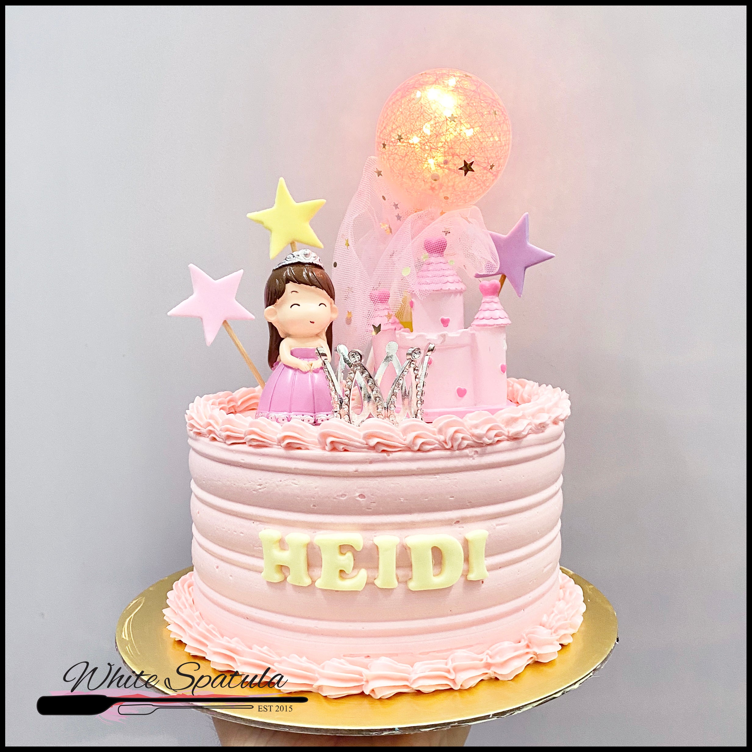 Home Beautiful Soft Pink Cake With Curd Cream, Strawberry And Decoration In  The Form Of A Crown Princess Stock Photo, Picture And Royalty Free Image.  Image 99541074.