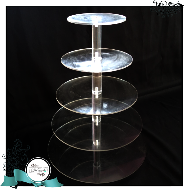 Acrylic tiered cake clearance stand