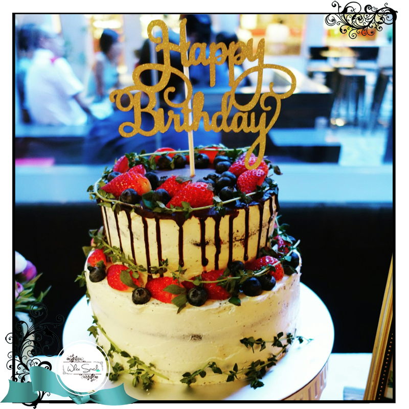 Choc & Berries Drip Cake - White Spatula Singapore