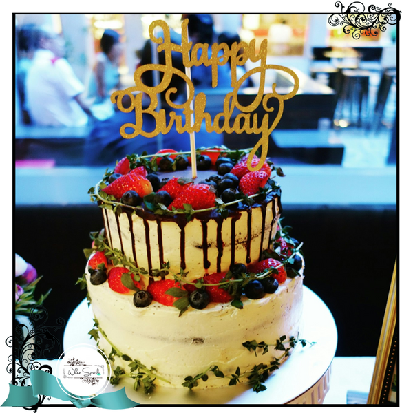 Choc & Berries Drip Cake - White Spatula Singapore