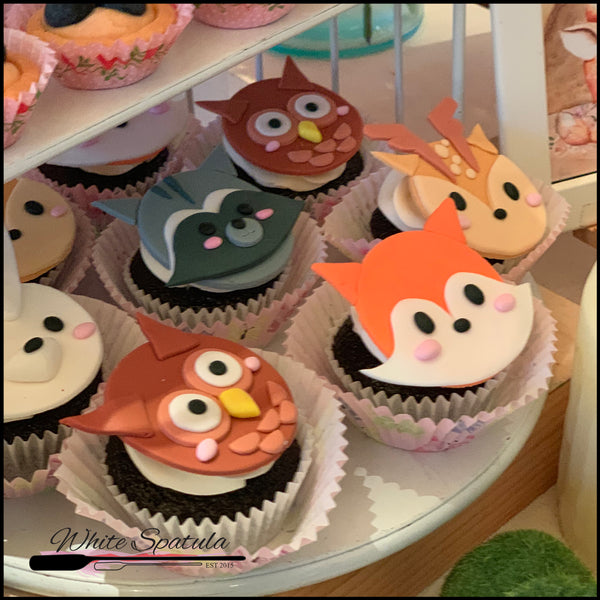 2D Enchanted Animal Cupcakes - White Spatula Singapore
