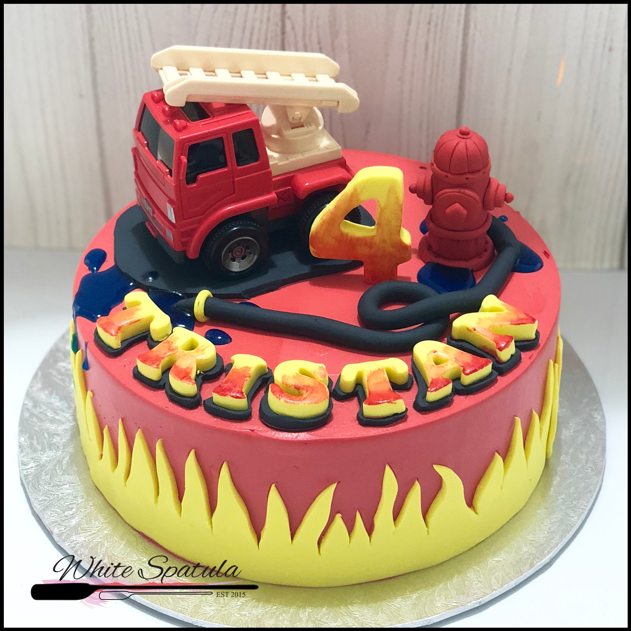 Fire Truck Cake - Etsy