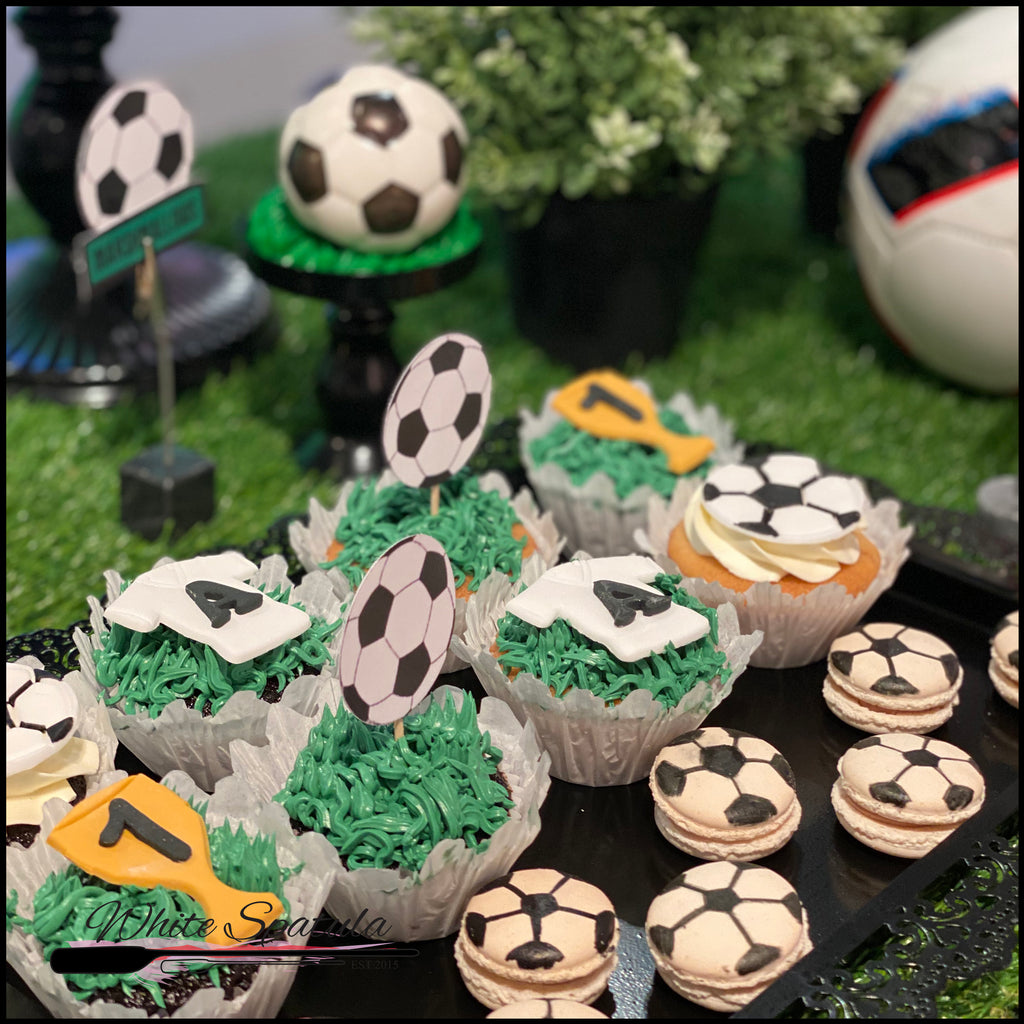 Football / Soccer Cupcakes - White Spatula Singapore