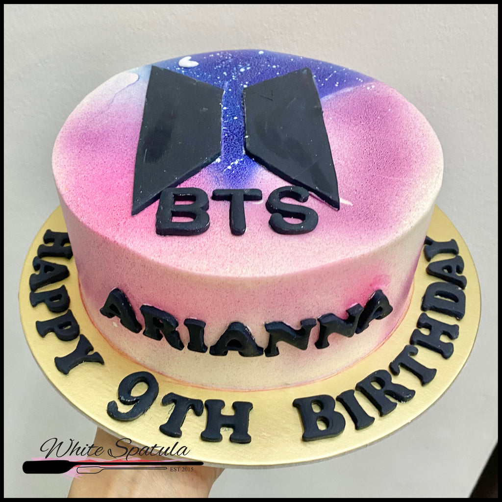 BTS Korean Buttercream Cake