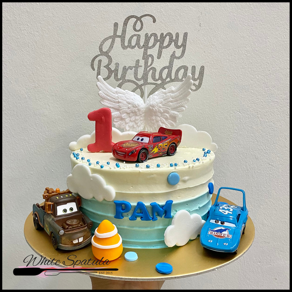 Red Car and Friends Buttercream Cake