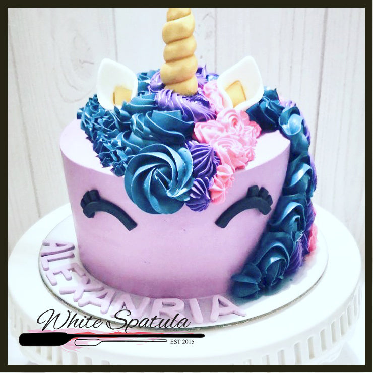 2- Tier Unicorn Cake (Purple)